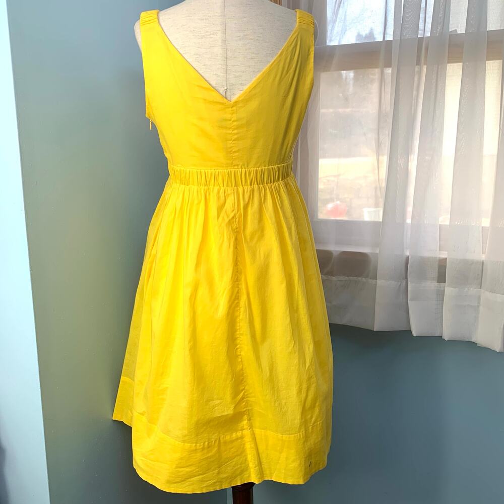Calvin Klein Yellow Sleeveless Dress Size 6 - Picture 4 of 8